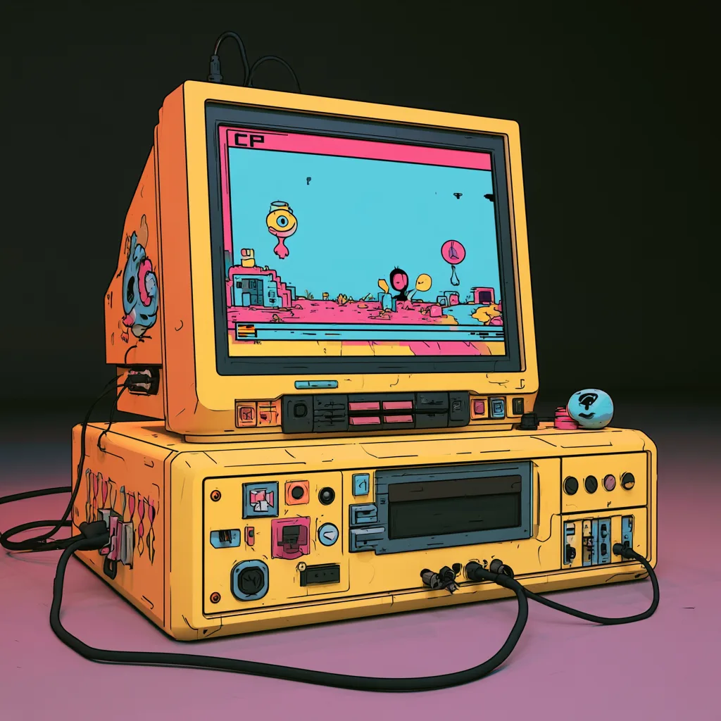Studio illustration of a yellow terminal running one of our booking screens